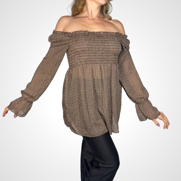 Sheer Boho Floral Print Dress - Picture 2 of 4